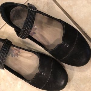 Taos Footwear Virtue Black Suede Mary Janes